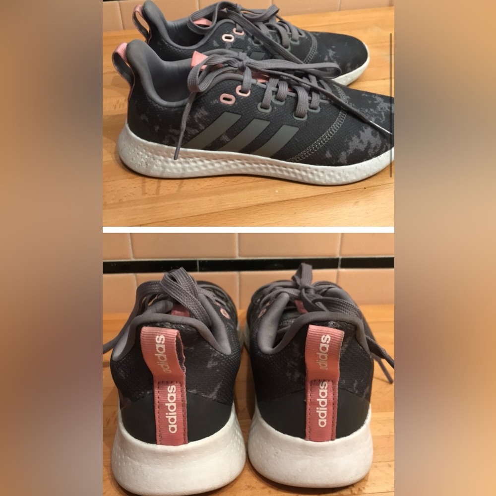 Addidas Cloudfoam Sneakers. In excellent condition. Color is sort of grey/camo.